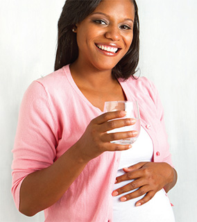 Pregnant Woman Driving Fresh Private Well Water